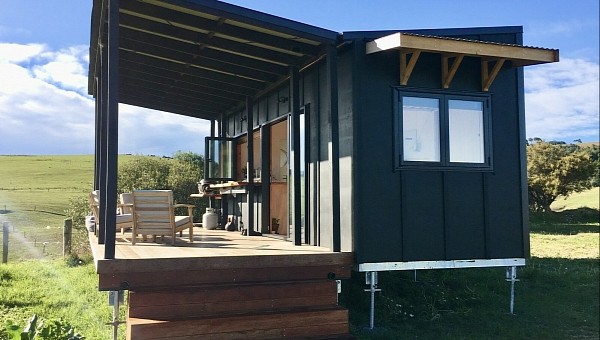 The Manu tiny is a single-story home that's surprisingly spacious and welcoming