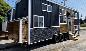 A Simply Perfect Layout Makes This 30-foot Tiny the Ultimate Family Home on Wheels
