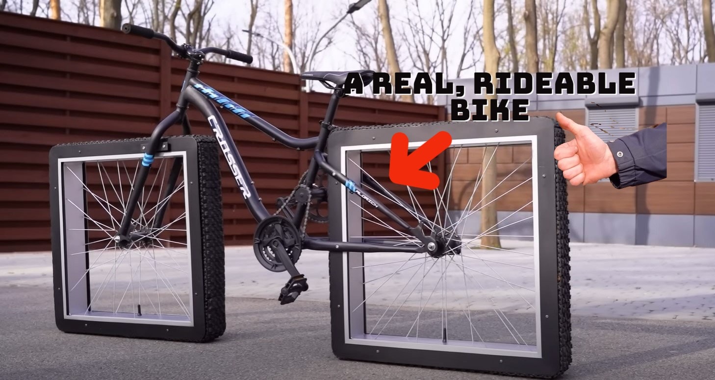 The Square-Wheel Bicycle Is a Rideable, Beautiful Piece of Engineering -  autoevolution