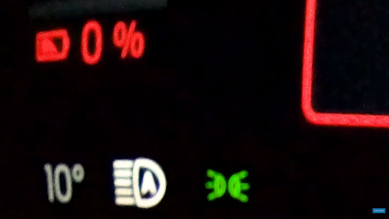 Electric car battery dashboard gauge