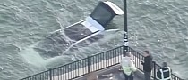 A Toyota Plunges Into the Ocean, the Driver Forgot To Put in Park