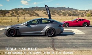 Tuned Tesla Model S Plaid Desecrates Three Italian Legends for a Good Cause