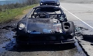 A Very Rare Noble M400 Burned Down to the Ground on the Side of a Cali Road