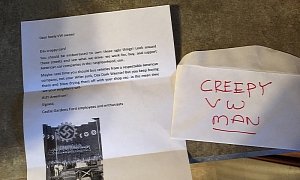 Volkswagen Owner Gets a Creepy Letter from Creepy Neighbors That’s Creeping Us Out