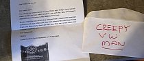 Volkswagen Owner Gets a Creepy Letter from Creepy Neighbors That’s Creeping Us Out