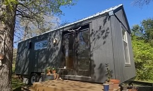 A Woman Designed and Built a Tiny House on Wheels for Two People and a Dog