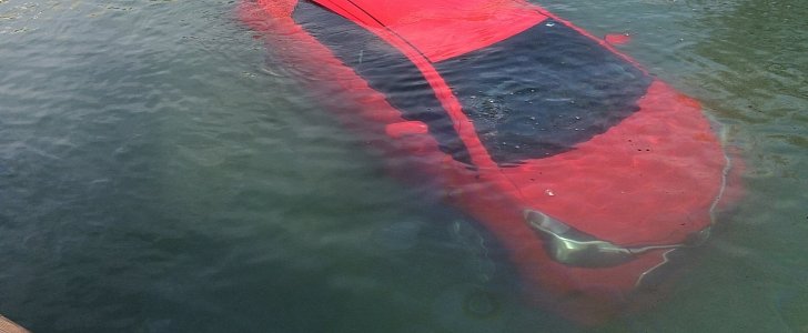 Toyota Yaris driven into lake in Canada
