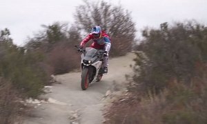 Aaron Gwin on a Chainless KTM RC390 Downhill Is Funny Because We Can See the Chain