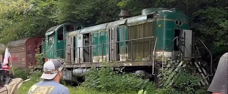 abandoned 1950s ALCO RS-3 locomotive