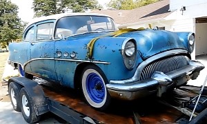 Abandoned 1954 Buick Special Gets First Wash in Years, Reveals Cool Patina