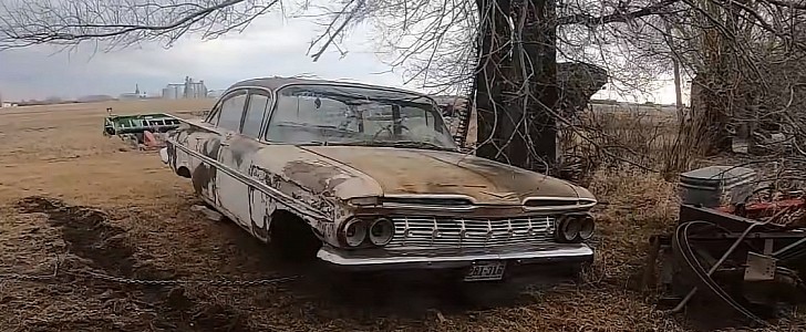 1959 Chevrolet Bel Air yard find