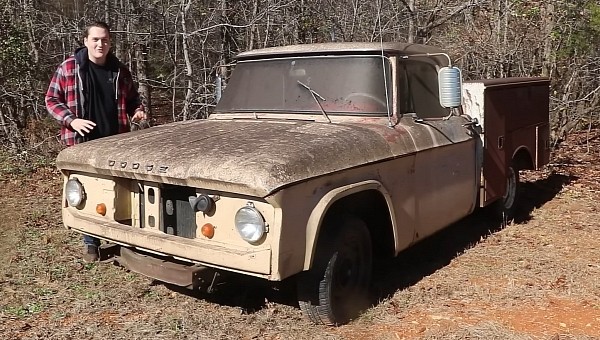 abandoned 1960s Dodge farm truck