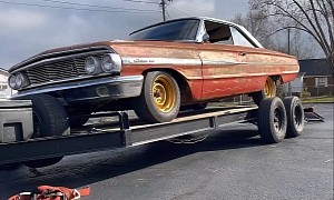 Abandoned 1964 Ford Galaxie 500 Becomes NASCAR Tribute Car, Sounds Mean