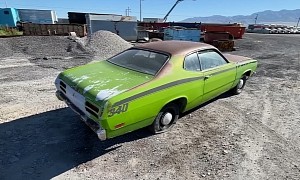 Abandoned 1971 Plymouth Duster Is Still Sassy in Green, Unexpected Surprise Under the Hood