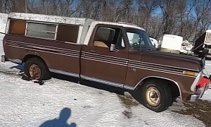 Abandoned 1976 Ford F-100 Runs and Drives, Can Even Do Donuts