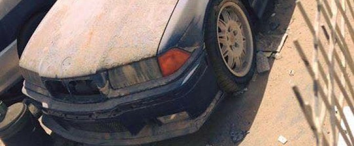 Abandoned E36 BMW M3 in Dubari
