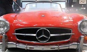 Abandoned Mercedes-Benz 190SL Goes From Nasty and Rusty to Running Again After 20 Years