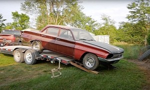 Abandoned Oldsmobile F-85 Gets First Wash in 25 Years, V8 Comes Back to Life