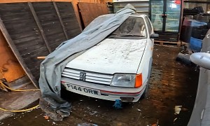 Abandoned Peugeot 205 GTi Sleeping Under a Tarp Begs for Total Restoration