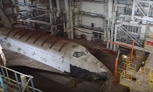 Abandoned Soviet Space Shuttle Filmed by Sneaking into Military Facility