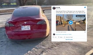 Abandoned Tesla Model 3 in Ukraine Gets Bashed on Twitter But Is That Correct?