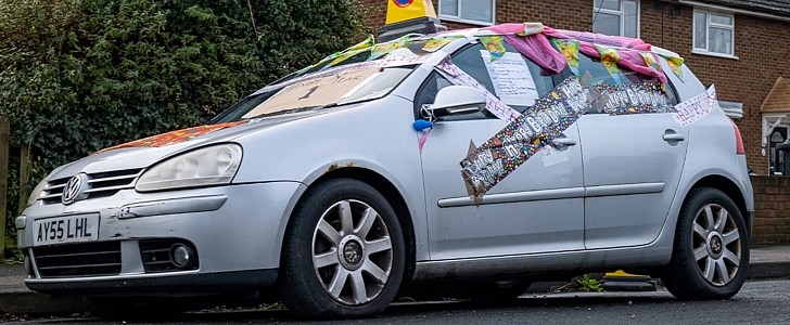 Abandoned VW Golf gets a one-year birthday party, is officially a viral star