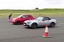 Abarth 124 Spider vs. 595 Competition Drag Race Is About Traction