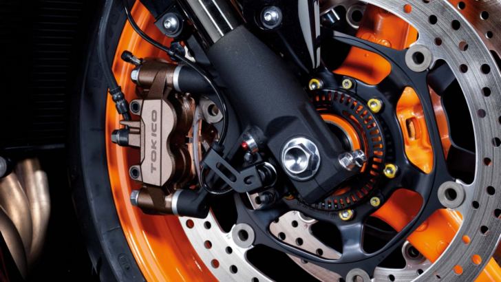 ABS-equipped Yamaha R1 front wheel
