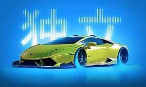 Abstract Lamborghini Huracan Rendering Seems Like It's About to Take Off