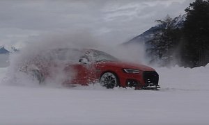 ABT Audi RS4+ Plays in Winter Wonderland (the Alps)