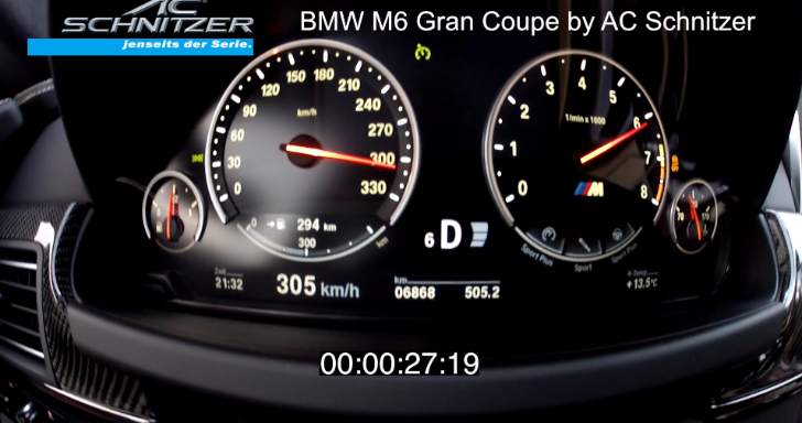 AC Schnitzer M6 Gran Coupe at 305 km/h