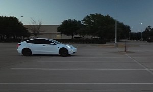 Acceleration Contest Between a Tesla Model 3 LR and a Drone Has You Watching on a Loop