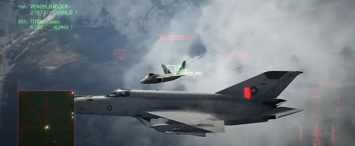 F-22 vs MiG-21 