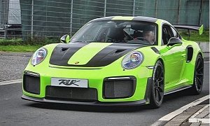 Acid Green 2018 Porsche 911 GT2 RS Rendered as Ticking Time Bomb