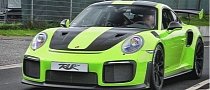 Acid Green 2018 Porsche 911 GT2 RS Rendered as Ticking Time Bomb