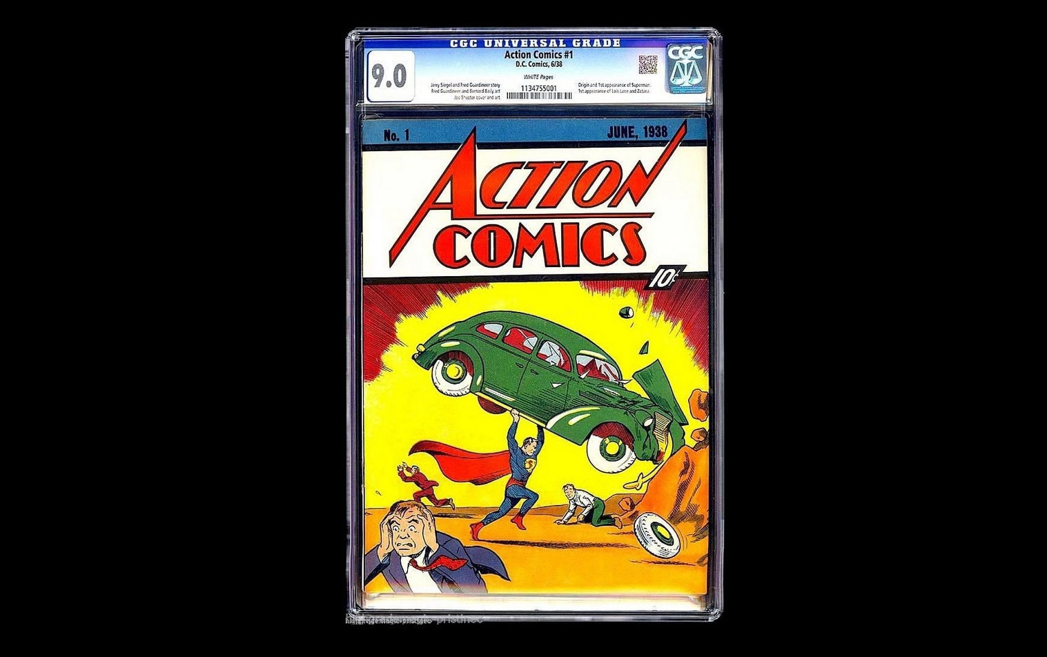 Reprint Action Comics Nr 1 von 1938 Top Zustand mit Zertifikat