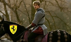 Actor Bradley James Rode a Horse in Merlin, Now He's All in on the Ferrari Prancing Horse