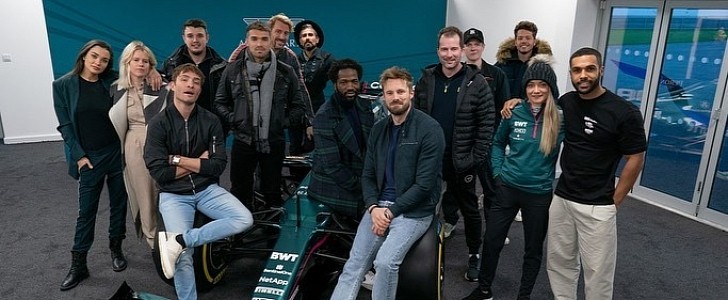 Bradley James, Ed Westwick and more at Silverstone F1 Racing Circuit, UK