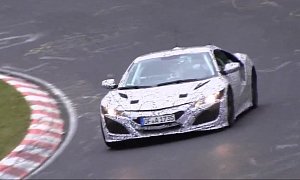 Acura / Honda NSX Back at the Nurburgring after Fire Disaster