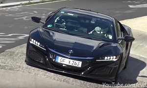 Acura NSX Testing at the Nurburgring without Camo, Exhaust Is Disappointing