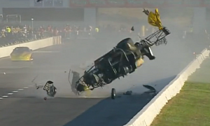 Adam Flamholc Crashes Hard During NHRA Midwest Nationals