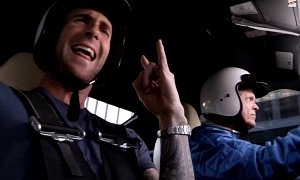 Adam Levine Quits Singing while Riding in a Nissan GT-R