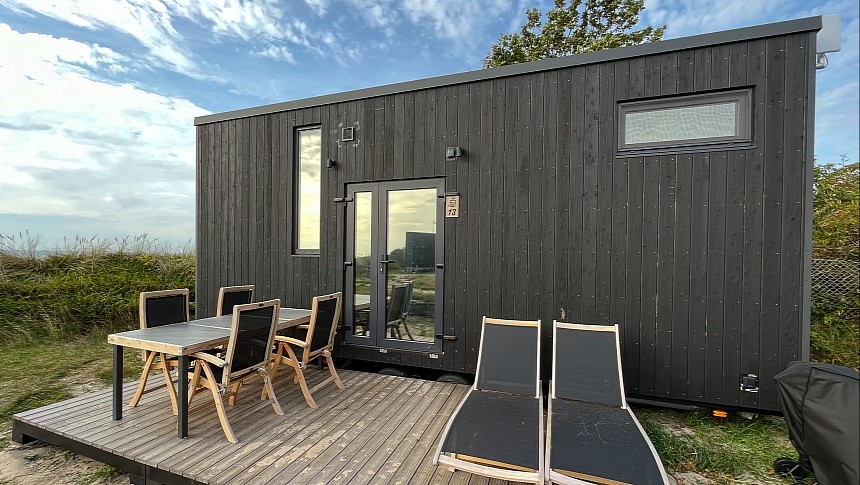 Tiny House Seaside is both a popular tiny home design and vacation rental in Denmark