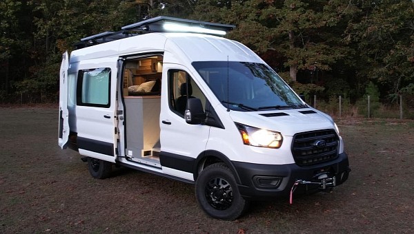 Amazing 2020 AWD Ford Transit van has every amenity you need