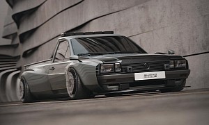 Aerodisc VW Passat Pickup Is a Slammed Widebody Blast From a Different CGI Past
