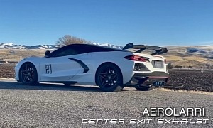 Aerolarri C8 Corvette Center Exit Exhaust Sounds Thunderous, Costs $3k