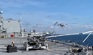 Aerosonde Drone Takes Flight From USS Miguel Keith in First Operational Mission