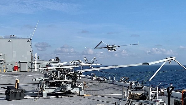 Aerosonde launches from USS Miguel Keith in first operational mission