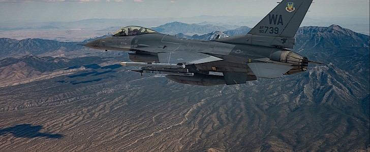 F-16 Fighting Falcon deployed with the 64th Aggressor Squadron