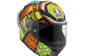 AGV Surfaces the Pista GP Rossi Replica Helmet